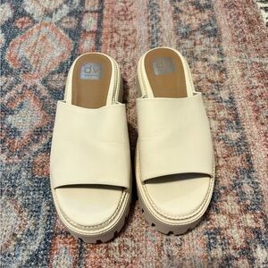 DV by Dolce Vita Cream Slide Sandals